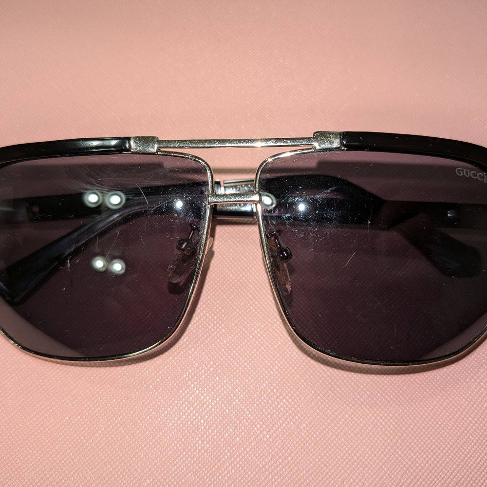 Gucci Black Aviator Sunglasses